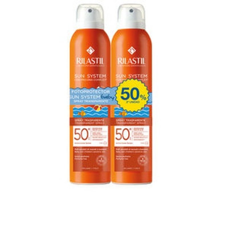 Sun System Spf50 Baby Transparent Spray Pack 2 X 200 Ml