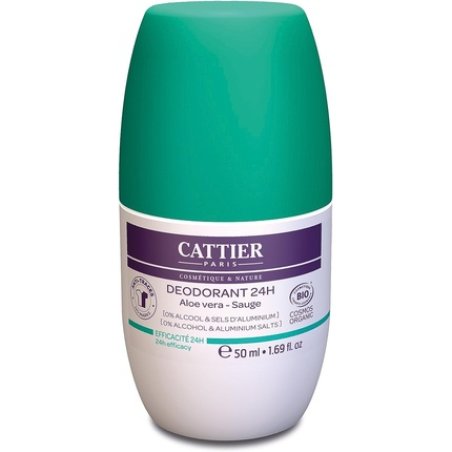 Cattier Aloe Vera Roll-On Deodorant without Aluminium Salts 50ml