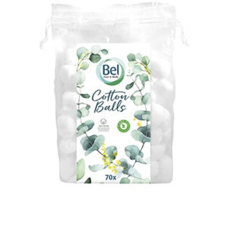 Bel Premium Cotton Balls - 70 Pieces