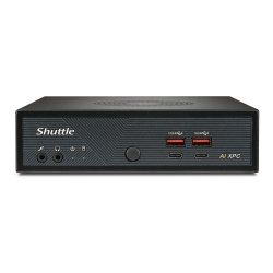 Shuttle Slim AI PC DN11H5 Intel Core Ultra 5 125H, Intel Arc graphics, 2xHDMI, 2x DP, 4x 2.5Gbit LAN, VESA, 24/7