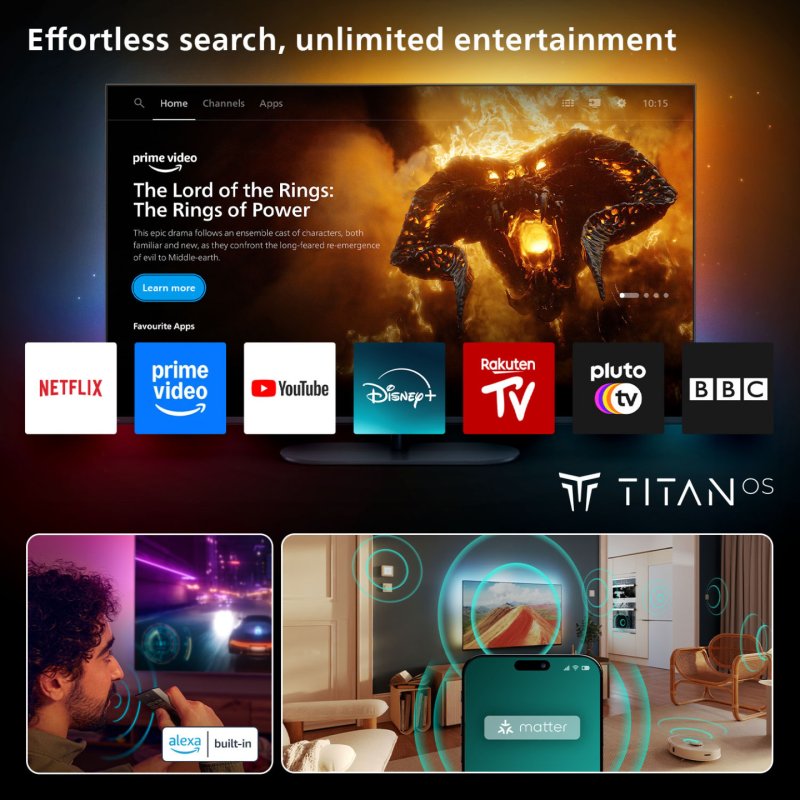 Philips 55OLED76012 139,7 cm (55") 4K Ultra HD Smart TV Wifi Noir