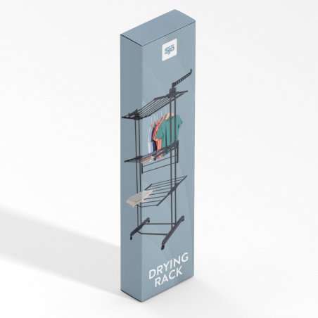 Sjö & Hav - Drying Rack - Length adjustable from 75 cm to 126 cm, Width 64 cm, Height 170 cm