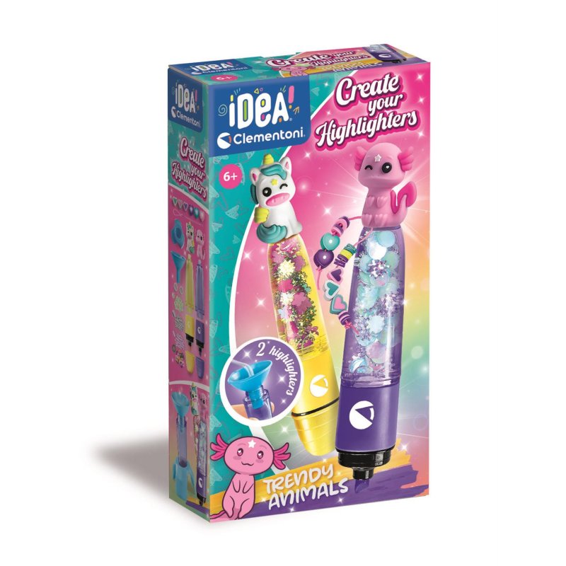 Clementoni - Small Highlighter Lab Trendy Animals (I-18167)