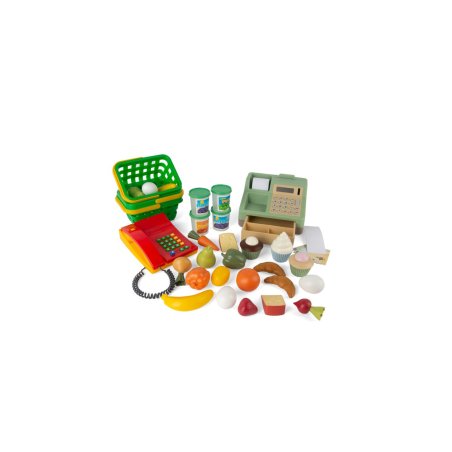 Dantoy - Complete Cash Register Set with Food and Basket (6917)