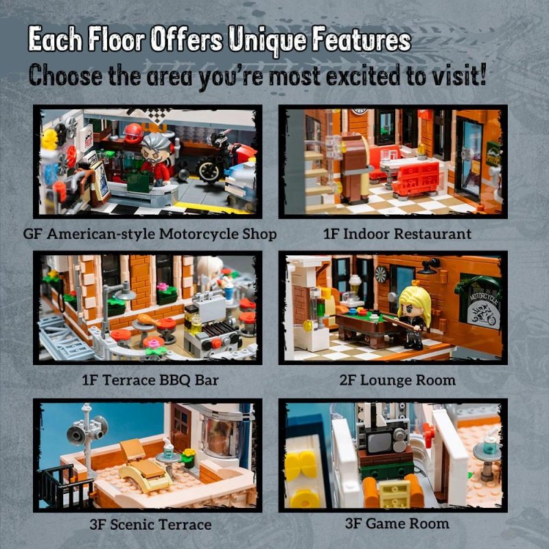 PANTASY - Motorcycle Restaurant - Bloc de Construction