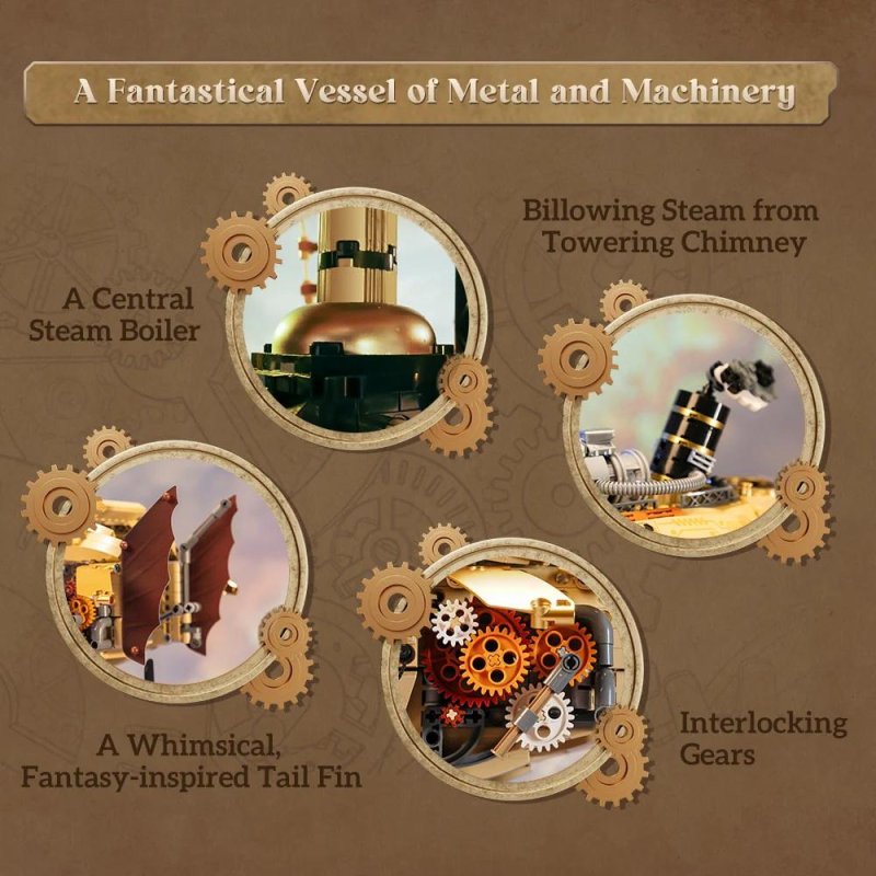 PANTASY - Steampunk Airship - Bloc de Construction