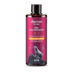 Duetus Men's 3-In-1 Energizing Shower Gel For Body, Face & Hair - 300ml