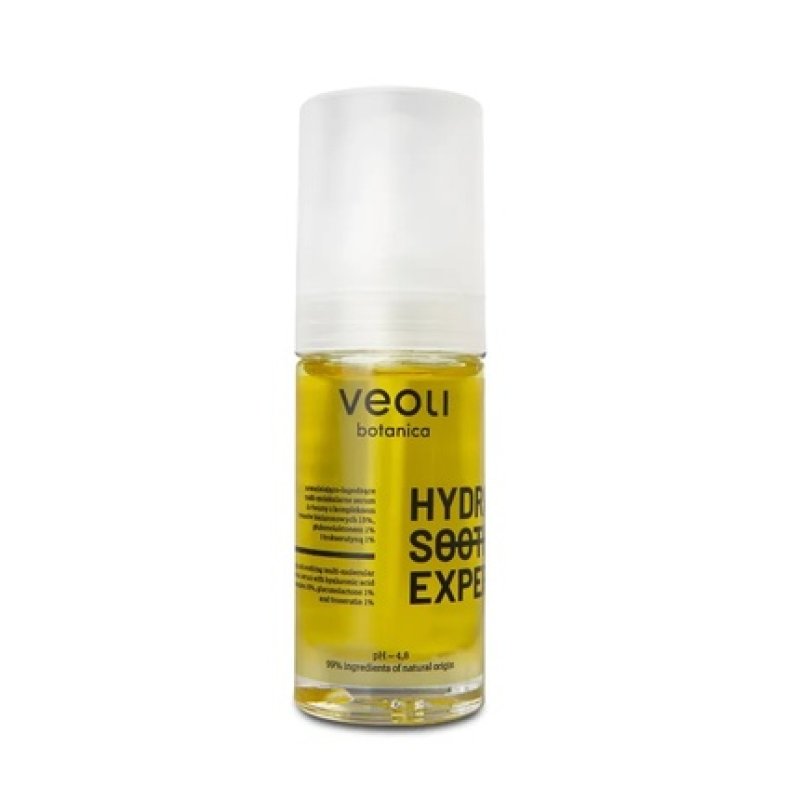 Veoli Botanica Hydra Soothing Expert Multi-Molecular Face Serum With 15% Hyaluronic Acid, 1% Gluconolactone, And 1%