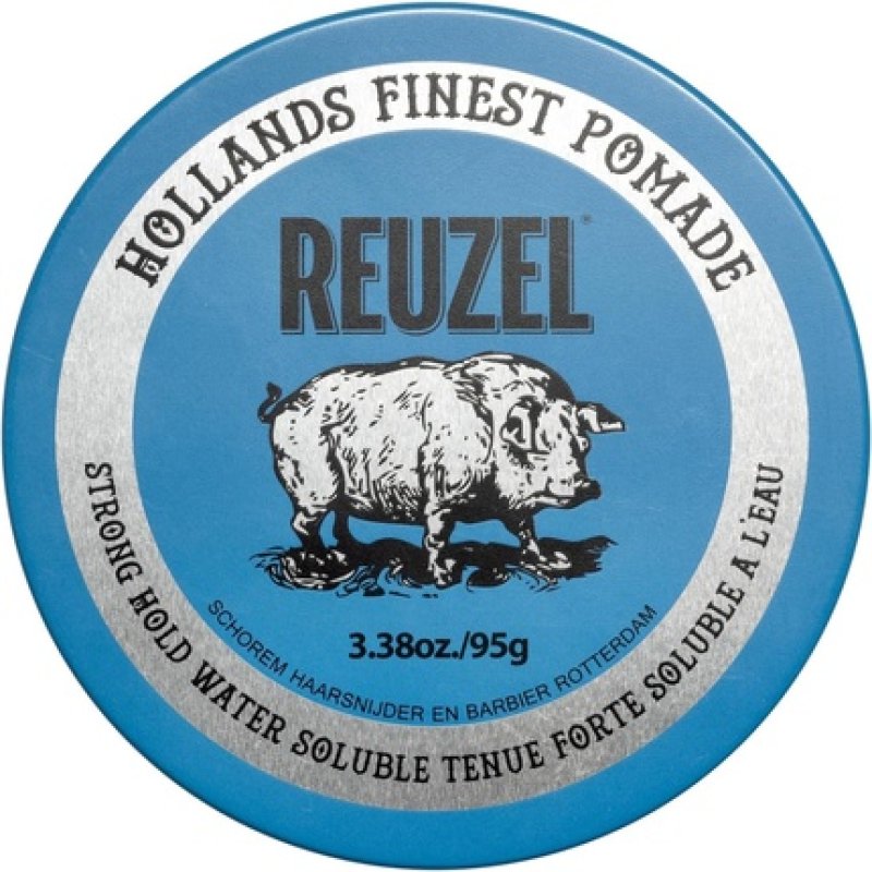 Reuzel Blue Strong Hold Pomade for High Shine Look