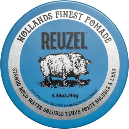 Reuzel Blue Strong Hold Pomade for High Shine Look