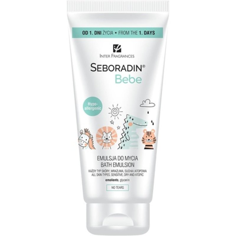 Seboradin Bebe Intensive Moisturizing Washing Lotion for Babies Children and People with Sensitive Dry Atopic Skin