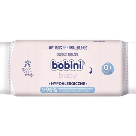 Bobini Baby Hypo-Allergenic Wet Wipes Sensitive Leather 60 Count