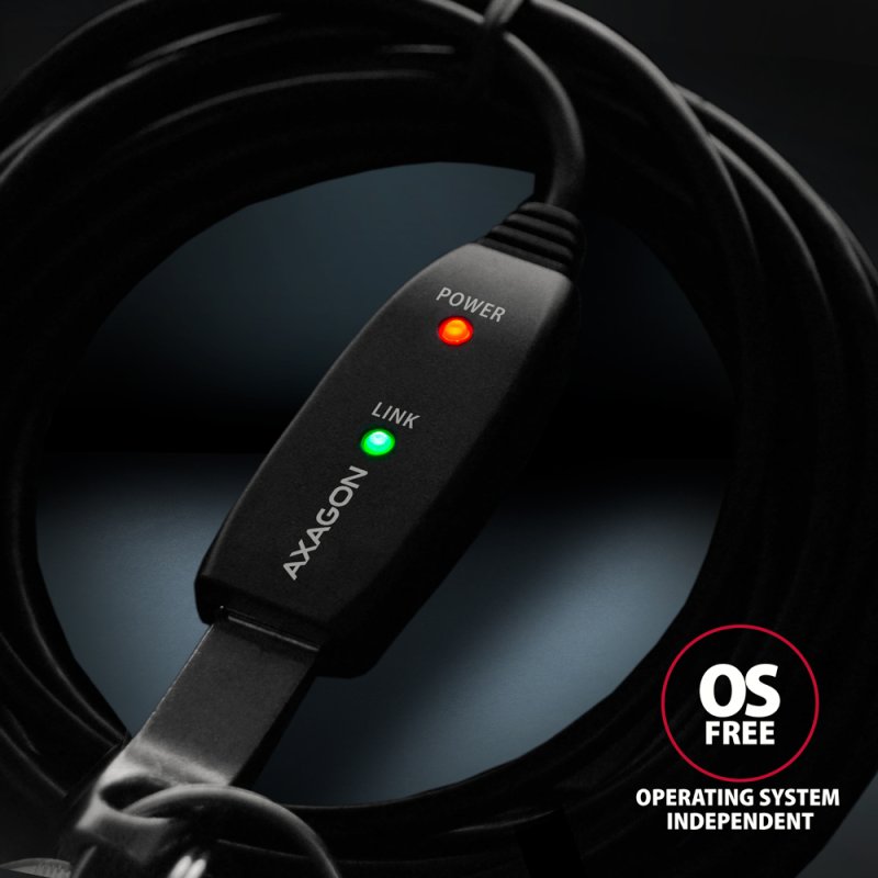 AXAGON ADR-207 USB 2.0 Verlängerungs- / Repeaterkabel - 7,5m