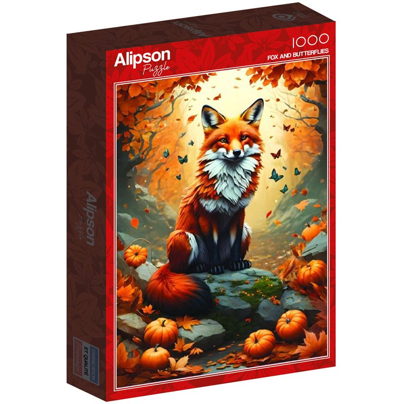 PUZZLE 500P RENARD ET PAPILLONS