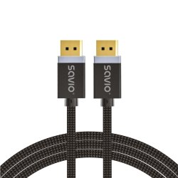 DisplayPort cable 1 m Black SAVIO CL-165