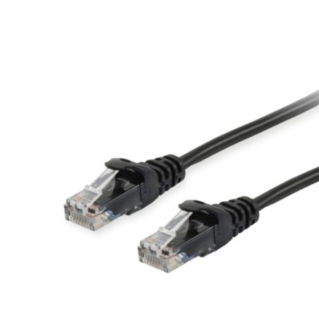 Equip Cat.6A U/UTP Patch Cable, 0.25m, Black