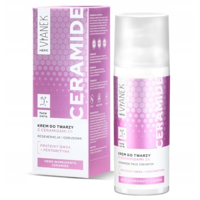 Vianek Hero Ceramide Face Cream With 2% Ceramides, 50 Ml