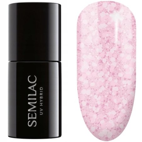 Semilac UV Hybrid Nail Polish 491 Strawberry Ice 7ml