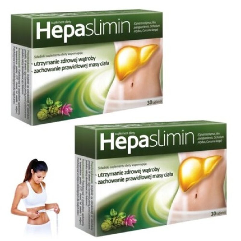 Hepaslimin Dietary Supplement for Healthy Liver and Weight Loss 60 Tablets