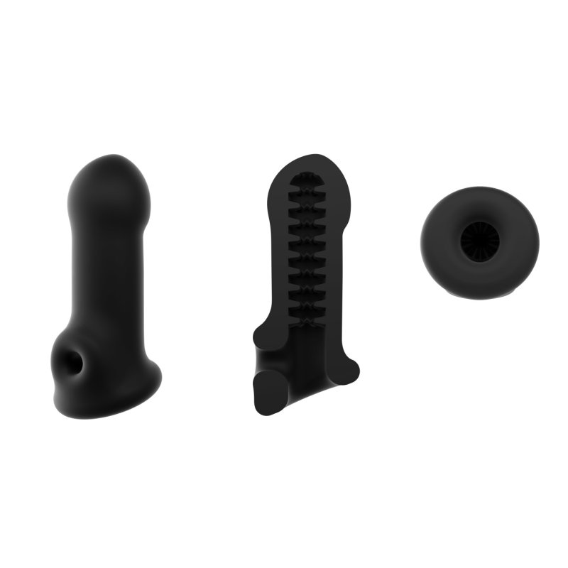 Dorcel Xtend Boy, Cockring Relief With Nipple Effect, Black