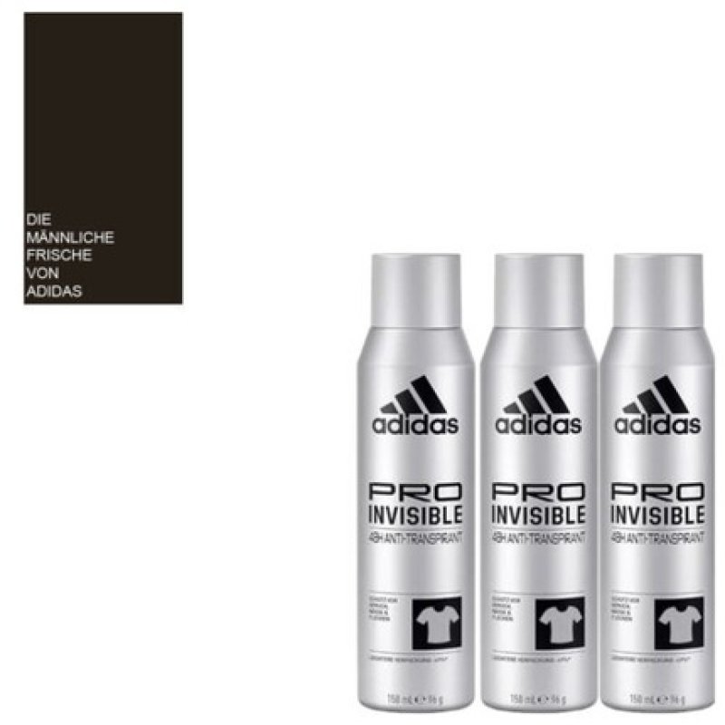 Adidas Pro Invisible Antiperspirant with Spray - 48h protection against unpleasant odor and sweat