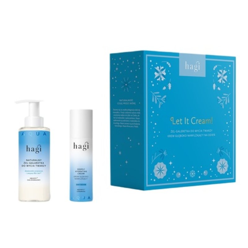 Hagiset Let It Cream Aqua Zone Moisturizing Day Cream 50ml And Gel-Gel Face Wash 150ml