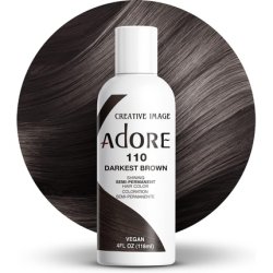 Adore Shining Semi-Permanent Hair Colour 110 Darkest Brown