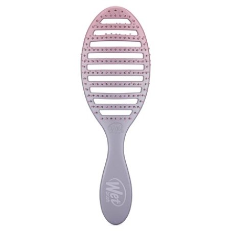 Wet Brush Speed Dry Hair Brush Pink Purple Feel Good Ombre Vented Design Soft HeatFlex Bristles Blow Dry Safe Ergonomic