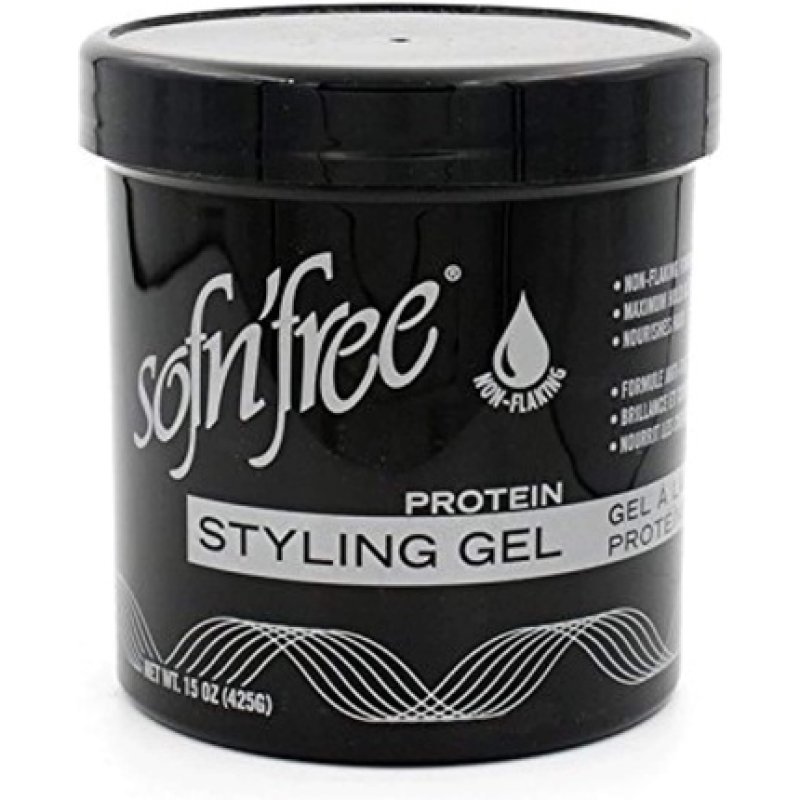 Sofn'free Protein Styling Gel Non Flaky Formula for Firm Styling Control 425g