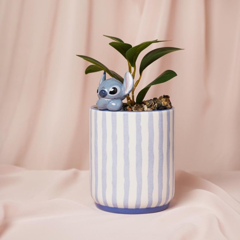 STITCH - Pot avec Mini Stitch 3D Fausse Plante