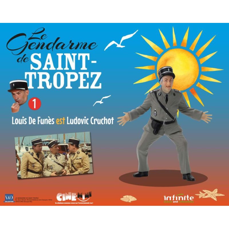 LE GENDARME DE SAINT-TROPEZ - Ludovic Cruchot - Figurine 10cm