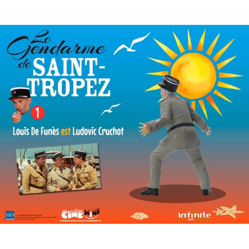 LE GENDARME DE SAINT-TROPEZ - Ludovic Cruchot - Figurine 10cm
