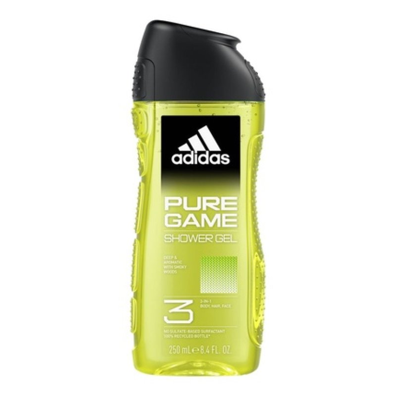 Adidas Pure Game Shower Gel 3-In-1 250ml