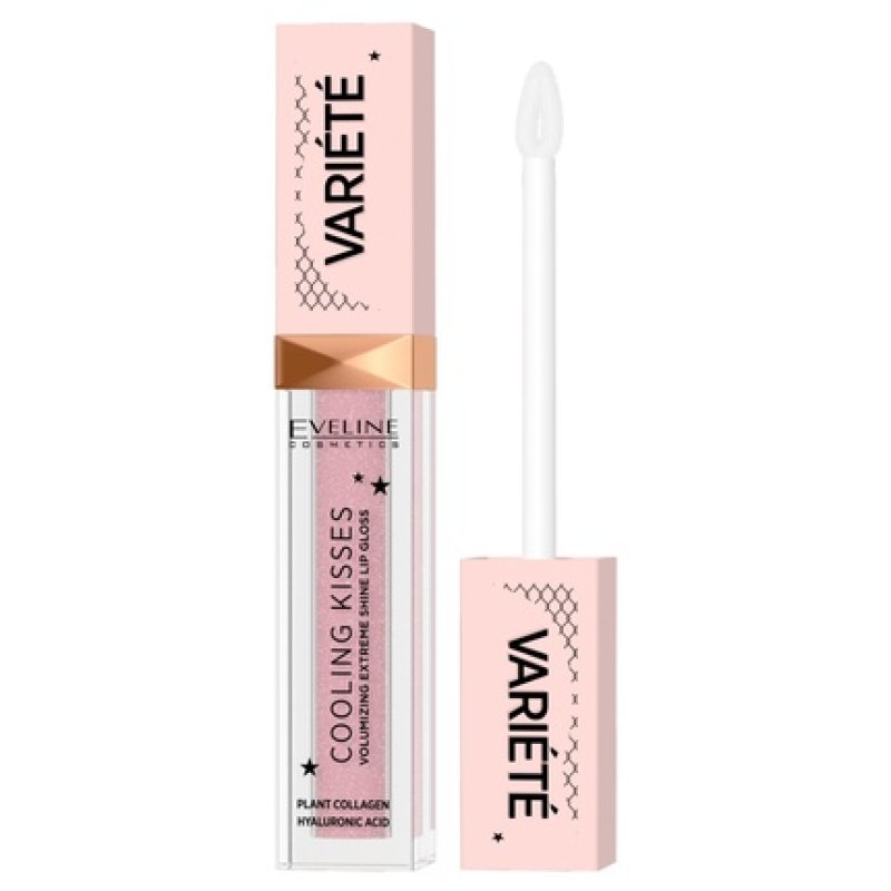 Eveline Variete Cooling Kisses Lip Gloss 02 Sugar Nude 6.8ml