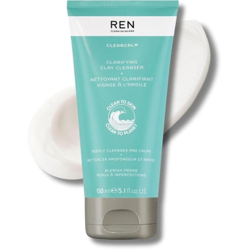 Ren Clean Skincare Clearcalm Clarifying Clay Cleanser - Cleanse, Calm and Comfort