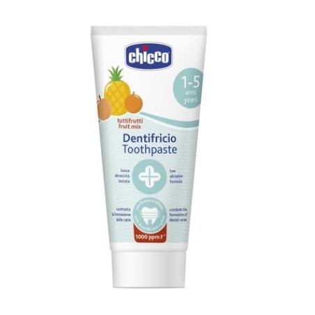 CHICCO Toothpaste Pasta do zębów z fluorem 1000ppm o smaku wieloowocowym 1-5l 50ml by CHICCO