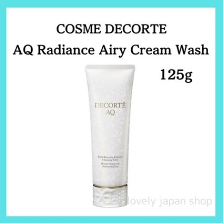 COSME DECORTE AQ Radiance Airy Cream Wash 125g Cleansing Foam Pore Aging Care