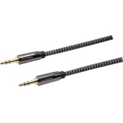 DACOMEX Jack 3.5mm stereo Male to Male GRS cord metal brai