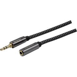 DACOMEX Jack 3.5mm stereo Male to Female GRS extension cord
