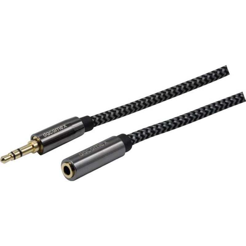 DACOMEX Jack 3.5mm stereo Male to Female GRS extension cord