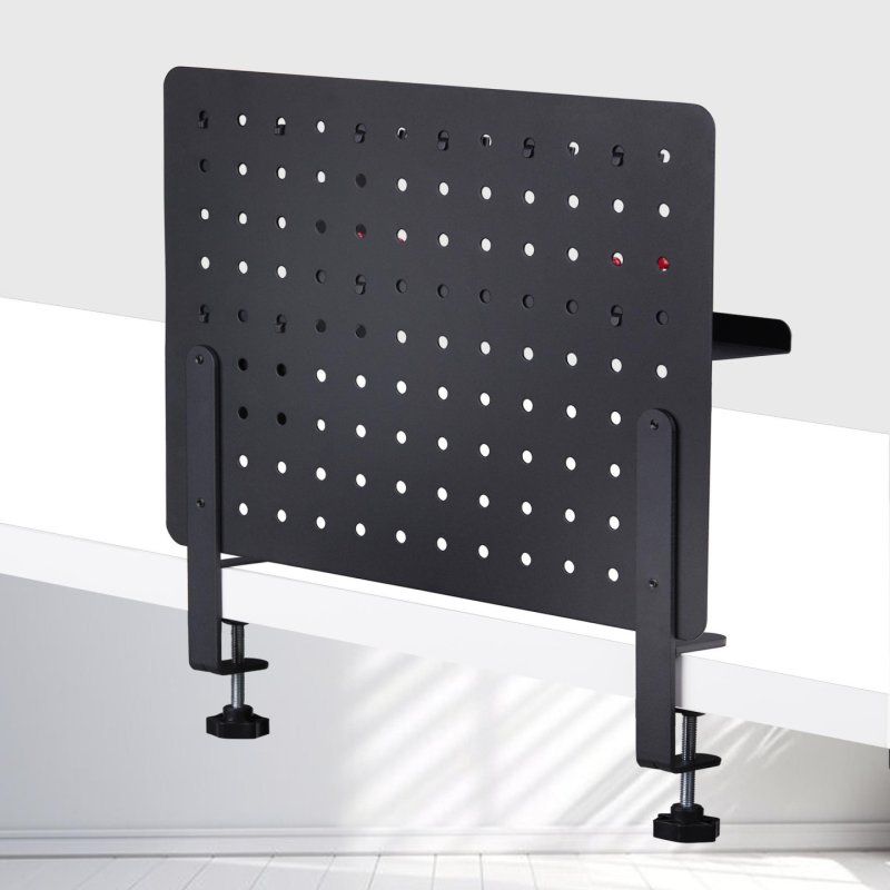 Clamp-On Pegboard Desktop Organizer
