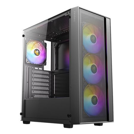 Boitier Moyen Tour ATX Antec AX65 RGB avec panneau vitré (Noir)