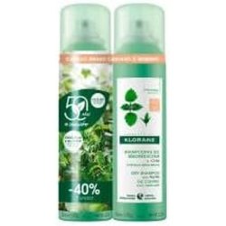 Klorane Nettle Dry Shampoo with Color Sebum Regulator - Pack of 2