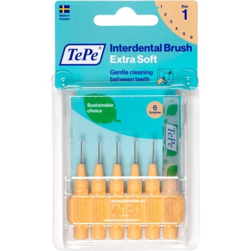 Tepe Interdental Brush X-Soft 0.45mm - Pack of 6