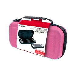 Pochette de transport rigide rose pour Nintendo Switch 2