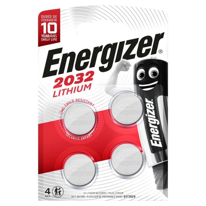 BATERIA ENERGIZER SPECJALISTYCZNA CR2032 4 sztuki 3V ECO