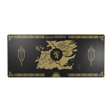 Lexip HBO Game of Thrones - Lannister Edition Tapis de souris de jeu Noir, Jaune