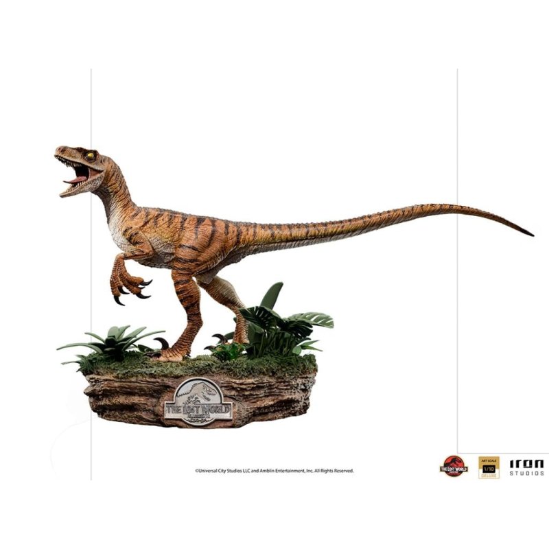 JURASSIC PARK LOST WORLD -Velociraptor Del. -Statue ArtScale 1/10 18cm