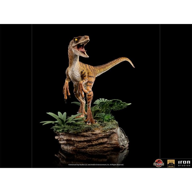 JURASSIC PARK LOST WORLD -Velociraptor Del. -Statue ArtScale 1/10 18cm