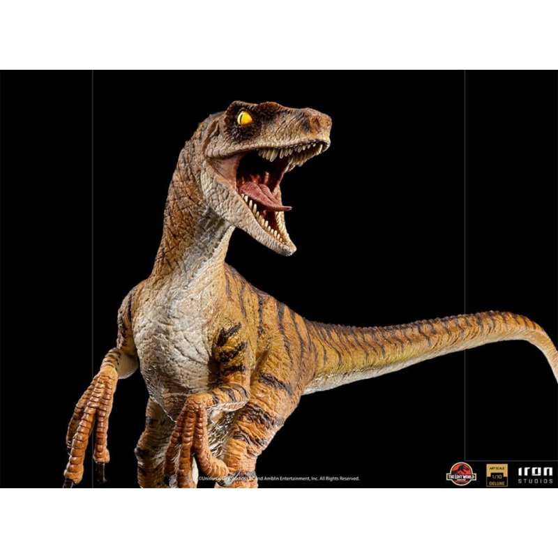 JURASSIC PARK LOST WORLD -Velociraptor Del. -Statue ArtScale 1/10 18cm